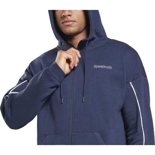 Dres męski Reebok TE Piping Flc Track, niebieski