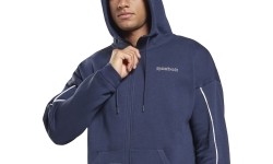 Dres męski Reebok TE Piping Flc Track, niebieski