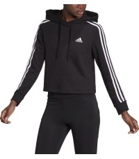 Adidas damska bluza W 3S FT Crop Hoodie Black GM5582