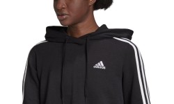 Adidas damska bluza W 3S FT Crop Hoodie Black GM5582