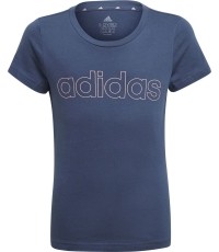 Koszulka dziewczęca Adidas G Lin T Blue GN4051