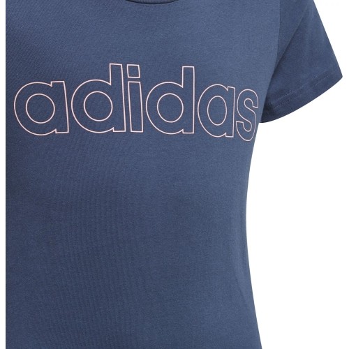 Koszulka dziewczęca Adidas G Lin T Blue GN4051