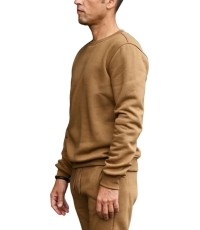 Bluza męska J.Style Fleece, brązowa 68B2001-158