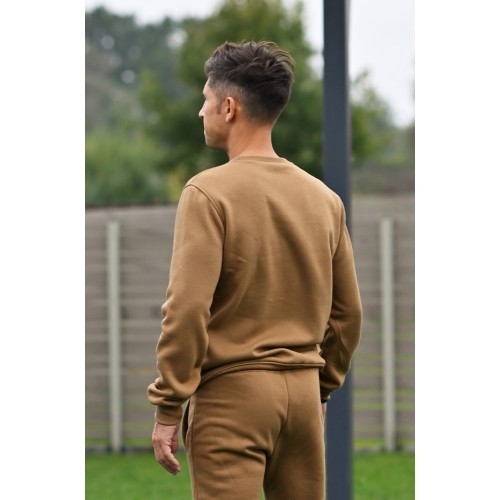 Bluza męska J.Style Fleece, brązowa 68B2001-158