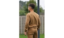 Bluza męska J.Style Fleece, brązowa 68B2001-158