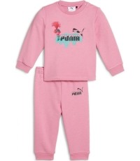 Dziecięcy dres Puma x Trolls Minicat Crew, różowy 627382 48