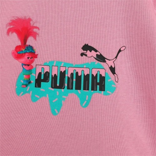 Dziecięcy dres Puma x Trolls Minicat Crew, różowy 627382 48