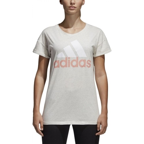 Koszulka damska Adidas Ess Lin Lo Tee White CF8829