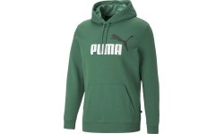Bluza męska Puma Ess+ 2 Col Big Logo Green 586765 37