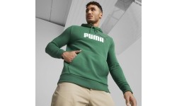 Bluza męska Puma Ess+ 2 Col Big Logo Green 586765 37