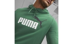Bluza męska Puma Ess+ 2 Col Big Logo Green 586765 37