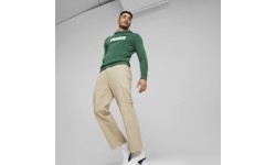 Bluza męska Puma Ess+ 2 Col Big Logo Green 586765 37