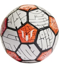 Piłka nożna Adidas Messi Club, pomarańczowo-biała HE3814