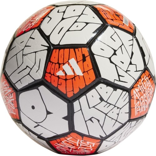Piłka nożna Adidas Messi Club, pomarańczowo-biała HE3814