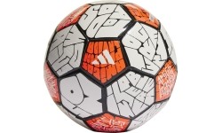 Piłka nożna Adidas Messi Club, pomarańczowo-biała HE3814