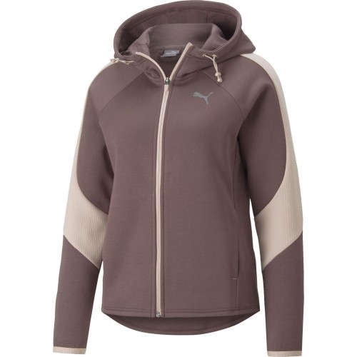 Bluza damska Puma Evostripe Full Zip, fioletowa 849809 75