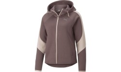 Bluza damska Puma Evostripe Full Zip, fioletowa 849809 75