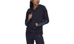 Bluza damska Adidas W DK FZ Hoodie niebieska H07805