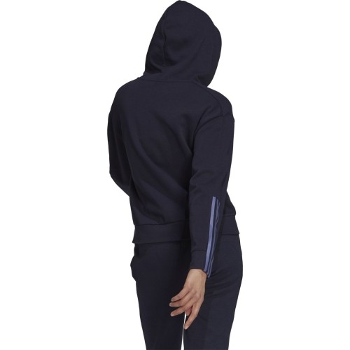 Bluza damska Adidas W DK FZ Hoodie niebieska H07805