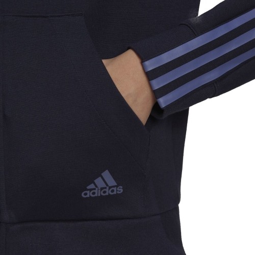 Bluza damska Adidas W DK FZ Hoodie niebieska H07805