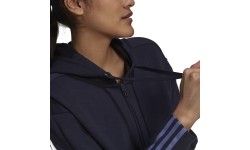 Bluza damska Adidas W DK FZ Hoodie niebieska H07805