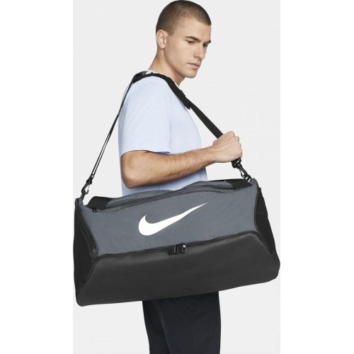 Torba sportowa Nike Brasilia M Duff 9.5 - 60 l, szara DH7710 068