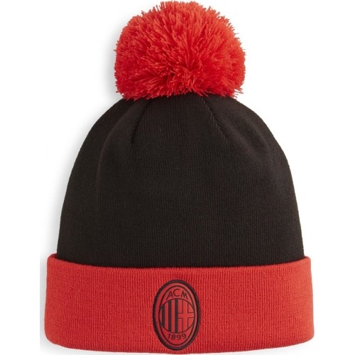 Czapka Puma Acm Ess Pom Pom Black Red 025709 04