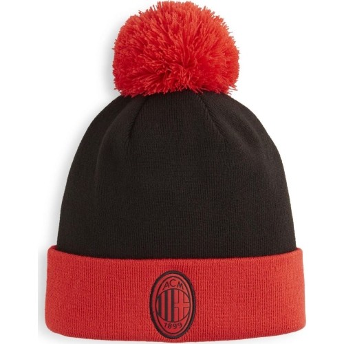 Czapka Puma Acm Ess Pom Pom Black Red 025709 04