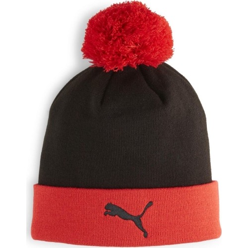 Czapka Puma Acm Ess Pom Pom Black Red 025709 04