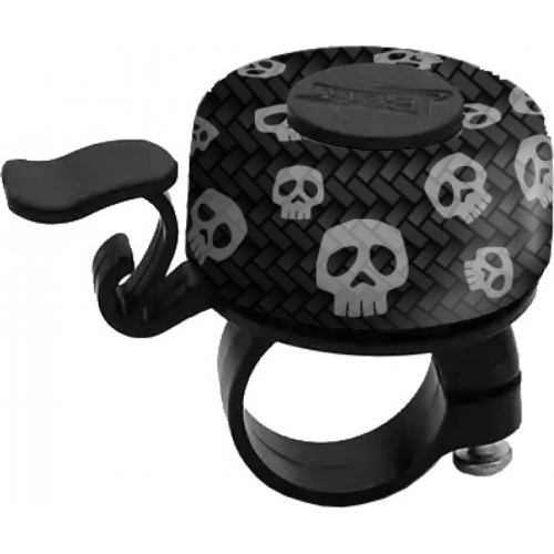 Dzwonek rowerowy BONIN Skulls (czarno-szary)