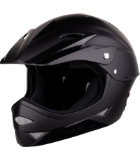 Kask dziecięcy FORCE DOWNHILL Junior, rozmiar S-M (54-58 cm), czarny