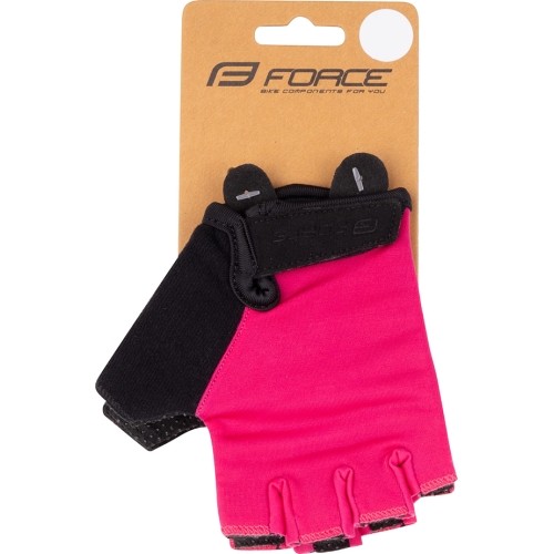 Rękawiczki Force Fun Kid, rozmiar S (różowe)