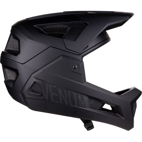 Kask downhillowy FORCE Venom, rozmiar S/M (55–58 cm), czarny