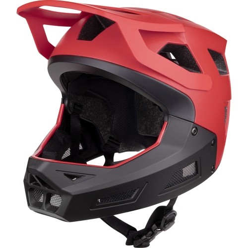 Kask FORCE Drop, rozmiar S–M (55–58 cm) (czarny/czerwony)