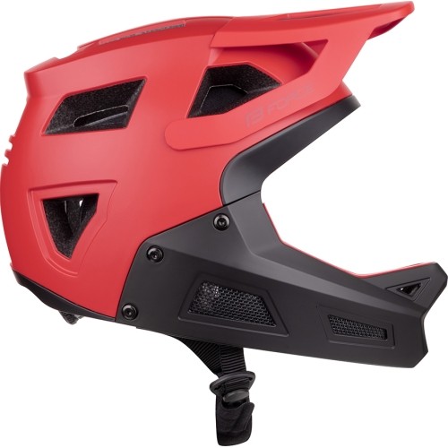 Kask FORCE Drop, rozmiar S–M (55–58 cm) (czarny/czerwony)