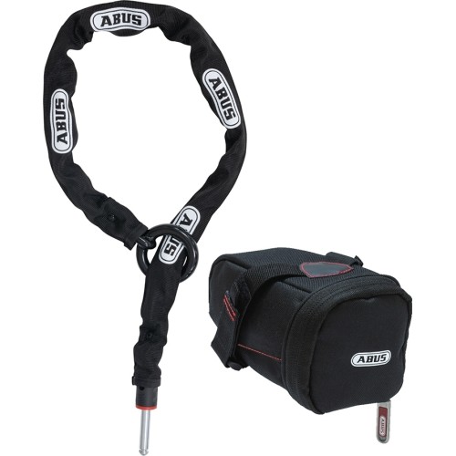 Łańcuch ABUS 6KS Adapter Chain + ST5950 Saddle Bag // zdejmowany łańcuch, chowany woreczek (czarny)