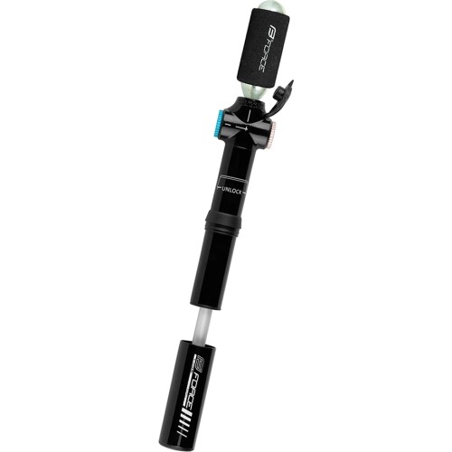 Pompka CO2 i ręczna FORCE T-COMB CO2, 120 PSI / 8 bar, FV (czarna)