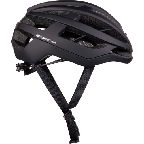 Kask rowerowy FORCE Lynx, rozmiar L/XL (58-62 cm), czarny matowy