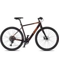 Gravelowy rower elektryczny 4EVER ENGRAVE FLAT 28” - Aksamit/metaliczny brąz