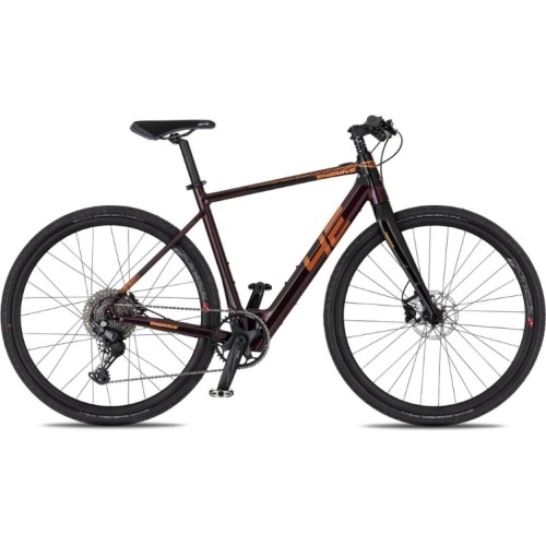 Gravelowy rower elektryczny 4EVER ENGRAVE FLAT 28” - Aksamit/metaliczny brąz