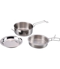 Zestaw do gotowania Origin Outdoors ze stali nierdzewnej „Snap-Pack“