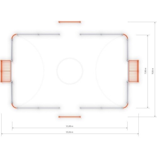 Bramka piłkarska Arena Inter-Play 1a (11x7 m)