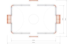 Bramka piłkarska Arena Inter-Play 1a (11x7 m)