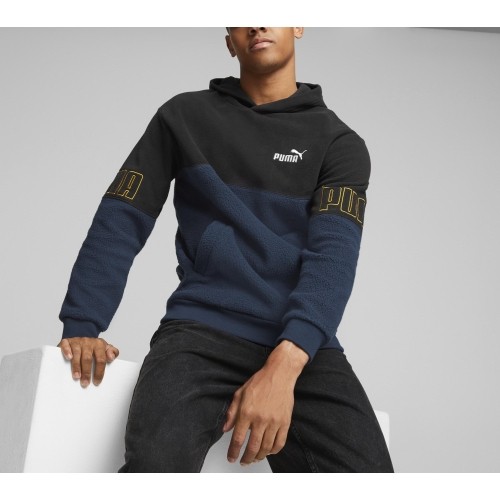 Bluza męska Puma Power Winter, niebiesko-czarna 849854 73