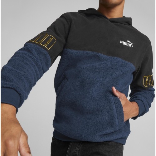 Bluza męska Puma Power Winter, niebiesko-czarna 849854 73