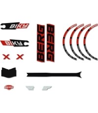 Biky - zestaw naklejek Cross Red