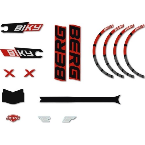 Biky - zestaw naklejek Cross Red