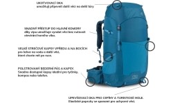 Plecak męski Highlander Ben Nevis, 65 l - Ciemnoszary