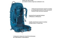 Plecak męski Highlander Ben Nevis, 65 l - Niebieski (atlantis)