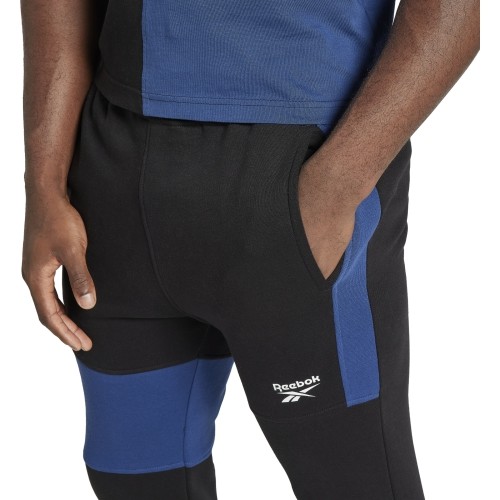 Spodnie sportowe męskie Reebok Evostripe Crew Medium Blue Black HG3191